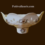FAIENCE APPLY FACET OLD MOUSTIERS TRADITION DECORATION 