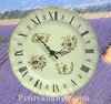 FAIENCE STYLE WALL CLOCK MOUSTIERS POLYCHROME DECORATING RN 