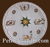 BELOW 'DISH ROSETTE Deco tradition Old Moustiers polychrome 
