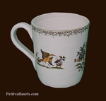 MUG LARGE SIZE OLD MOUSTIERS TRADITION DECORATION 