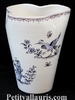 VASE GLAIEUL OLD MOUSTIERS BLUE DECORATION SMALL SIZE 