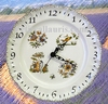 FAIENCE STYLE WALL CLOCK MOUSTIERS POLYCHROME DECORATING AN 