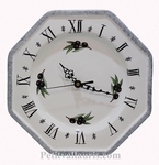 CERAMIC WALL CLOCK BLACK OLIVES AND WHITE COLOR 